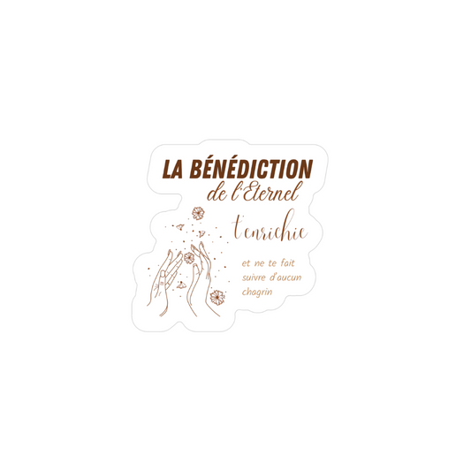 STICKER BENEDICTION DE L'ETERNEL